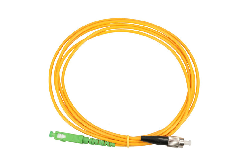 Extralink PATCHCORD SC/APC-FC/UPC SM G.657A1 SIMPLEX 3.0MM 2M InfiniBand og fiberoptisk kabel FTTH Gul