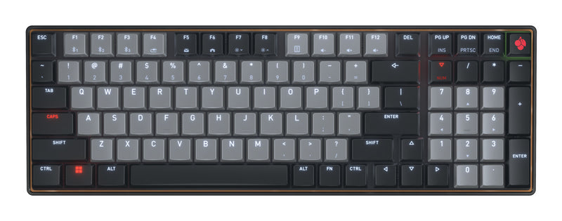 CHERRY KW 550 MX LP tastatur Hjemme/kontor USB + Bluetooth QZERTY US engelsk Sort