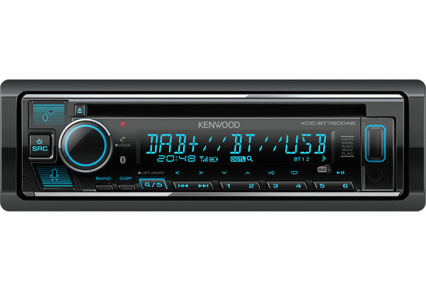 Kenwood KDC-BT760DAB Sort 50 W Bluetooth