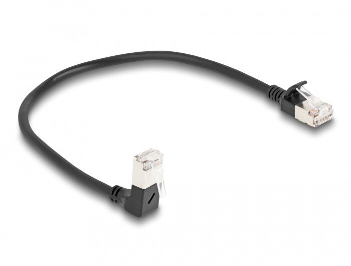 DeLOCK 80303 netværkskabel Sort 0,25 m Cat6a S/FTP (S-STP)