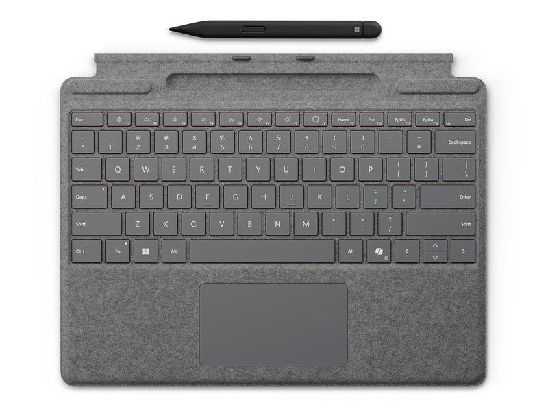 Microsoft Surface Pro Keyboard + Slim Pen QWERTY Nordisk Microsoft Cover port Platin