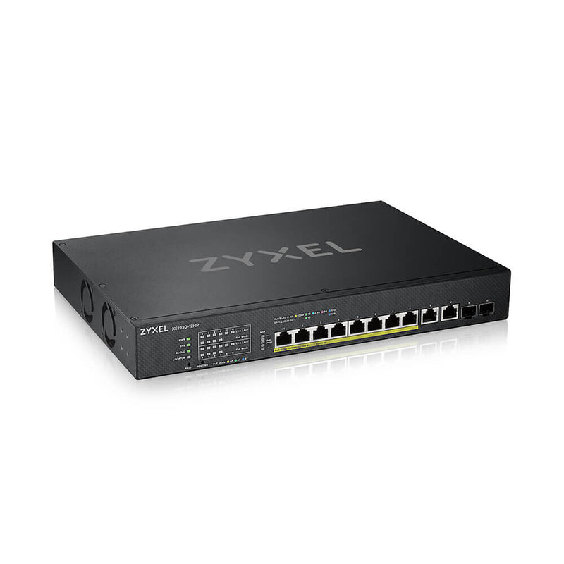 Zyxel XS1930-12HP-ZZ0101F netværksswitch Administreret L3 10G Ethernet (100/1000/10000) Strøm over Ethernet (PoE) Sort