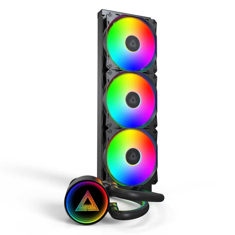 Montech LightFlow ARGB 360 Processor Alt-i-en væskekøler 12 cm Sort 1 stk