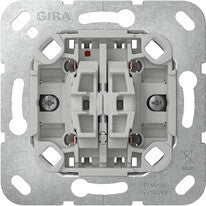 GIRA 315800 elektrisk afbryder Kipafbryder 1P Krom, Grå