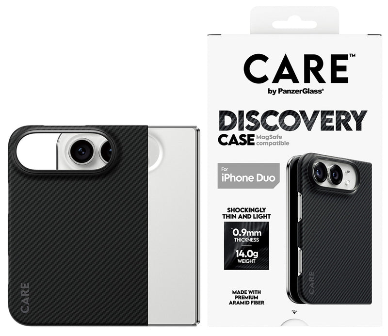 PanzerGlass CARE Discovery Case Sort & Grå m. MagSafe iPhone Duo