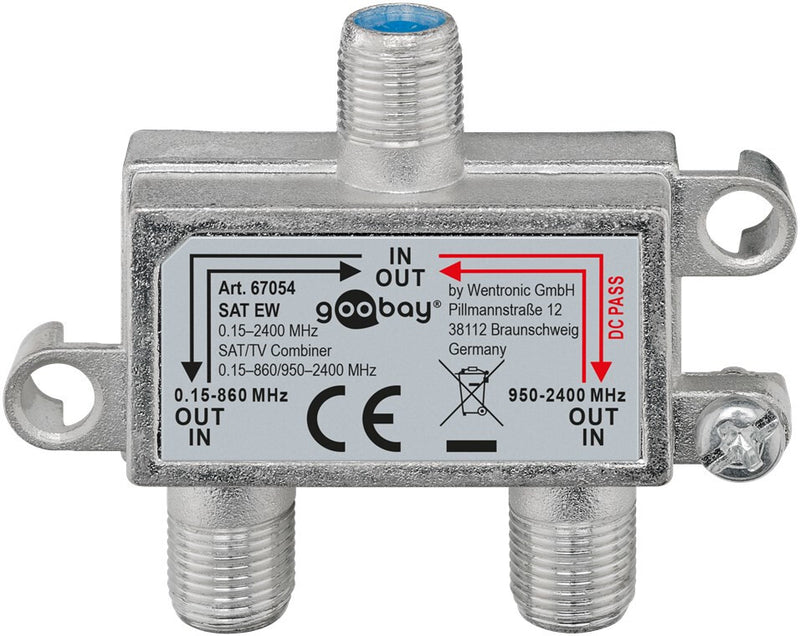 Goobay SAT EW Kabel kombination Sølv