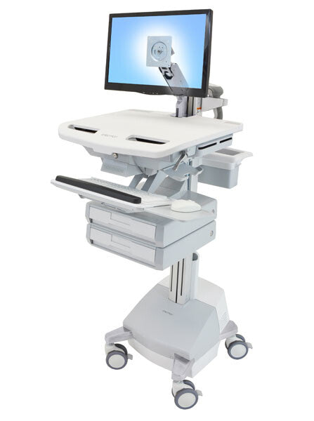 Ergotron StyleView Aluminium, Grå, Hvid Fladt panel Multimedie kurv