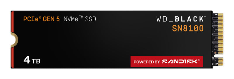 Western Digital Black WD_BLACK SN8100 NVMe 4 TB M.2 PCI Express 5.0 TLC 3D NAND