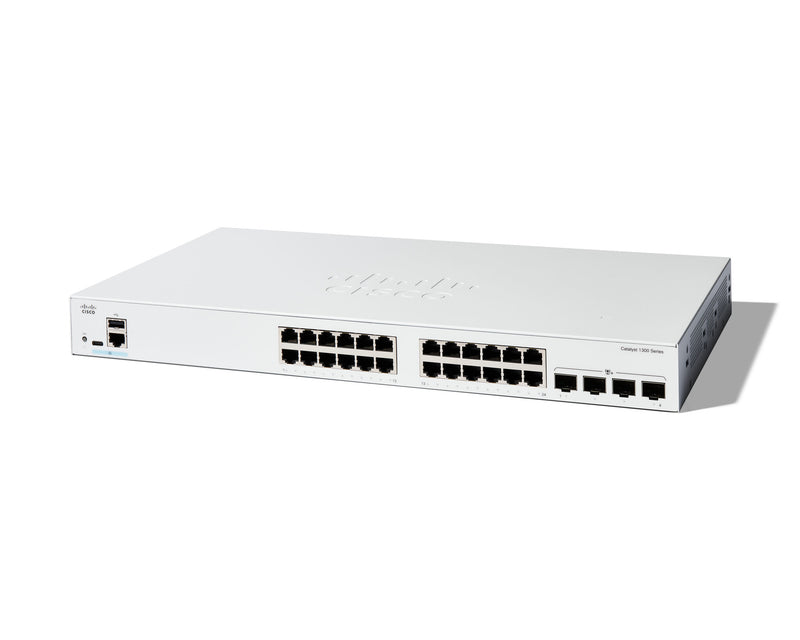 Cisco C1300-24T-4X netværksswitch Administreret L2/L3 Gigabit Ethernet (10/100/1000) Hvid