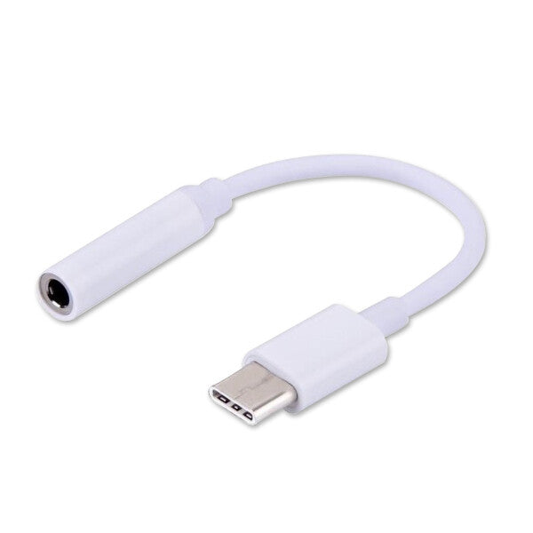 Savio AK-35 kabel til mobiltelefon Hvid 0,12 m USB C 3.5mm