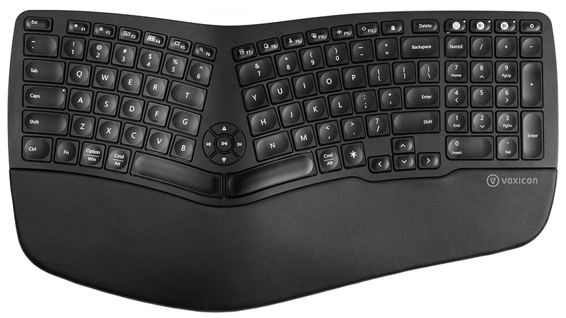 Voxicon DK-E902WLB tastatur Kontor RF trådløs + Bluetooth QWERTY Nordisk Sort