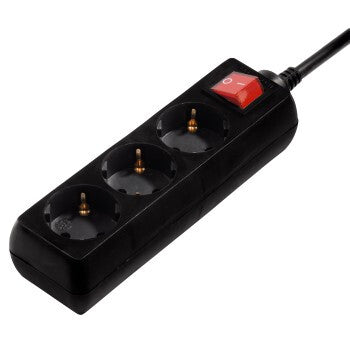 Hama 00108835 overspændingsbeskytter Sort 3 AC stikkontakt(er) 230 V 5 m