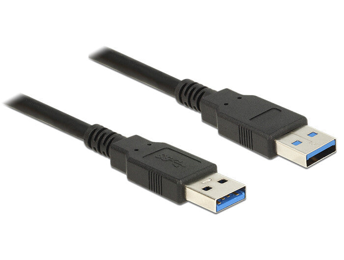 DeLOCK 85061 USB-kabel USB 3.2 Gen 1 (3.1 Gen 1) 1,5 m USB A 5 Gbit/sek. Sort