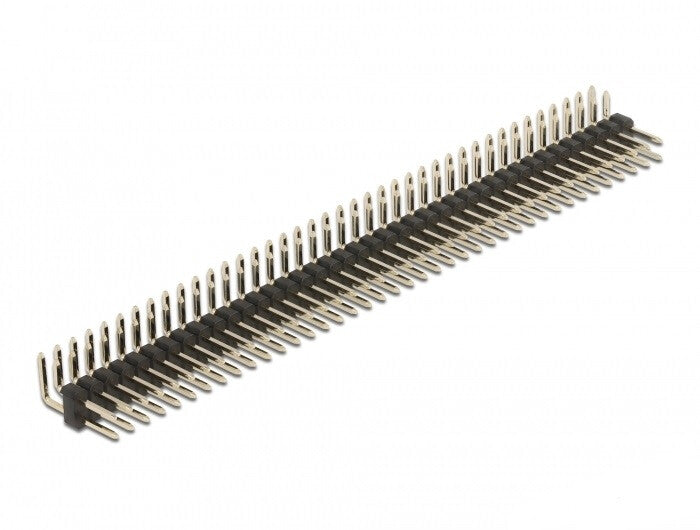 DeLOCK 66703 tilbehør til printkort (PCB) Pin header Sort, Metallic 5 stk