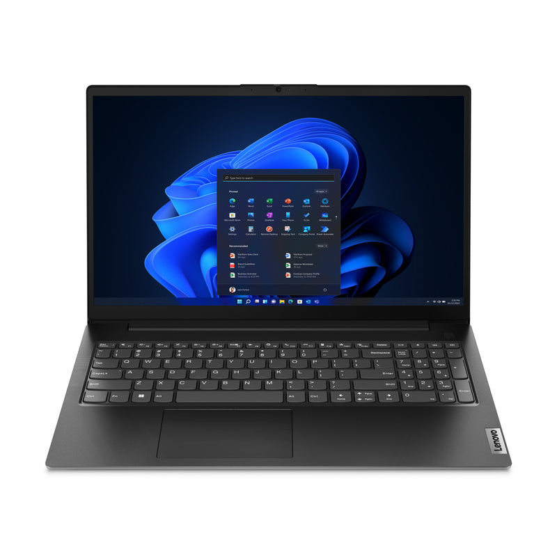 Lenovo V15 G4 AMN AMD Ryzen™ 5 7520U Laptop 39,6 cm (15.6") Fuld HD 16 GB LPDDR5-SDRAM 512 GB SSD Wi-Fi 5 (802.11ac) Windows 11 Pro Tysk Sort