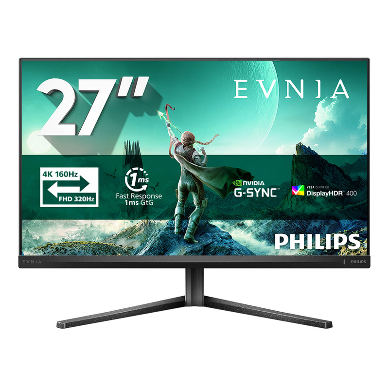 Philips Evnia 3000 27M2N3800A/00 computerskærm 68,6 cm (27") 3840 x 2160 pixel 4K Ultra HD LCD Sort