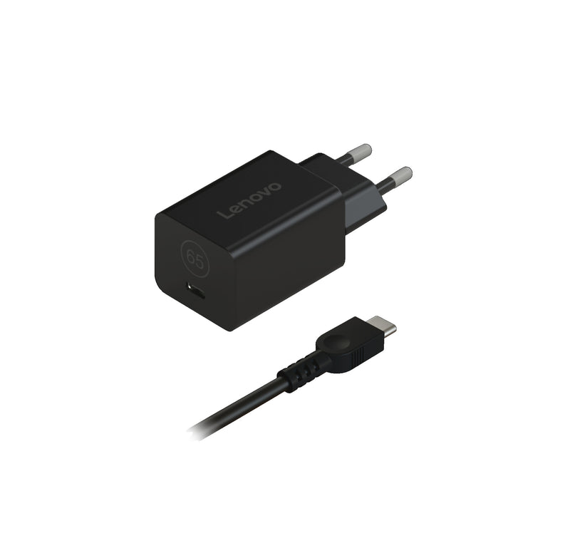 Lenovo GaN Nano 65W Universel Sort Vekselstrøm Indendørs