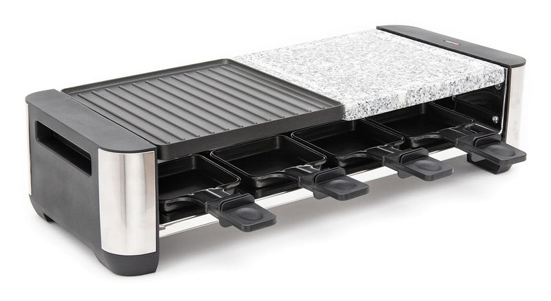 Fritel RSG 3280 raclette grill 8 person(er) 1400 W Sort, Rustfrit stål, Hvid