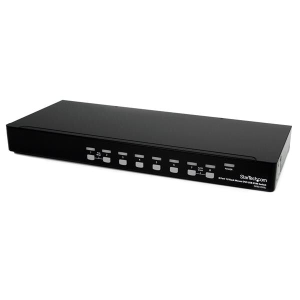 StarTech.com SV831DVIU KVM Switch Stativ-montering Sort