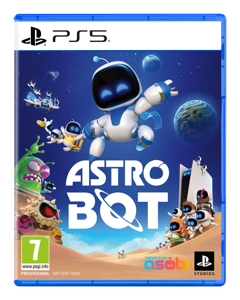 Sony Interactive Entertainment Astro Bot Standard Arabisk, Forenklet kinesisk, Traditionelt kinesisk, Tjekkisk, Dansk, Tysk, Hollandsk, Engelsk, Amerikansk engelsk, Spansk, Mexicansk spansk, Finsk, Fransk, Græsk, Ungarsk, Indonesisk, Italiensk, Japansk, K