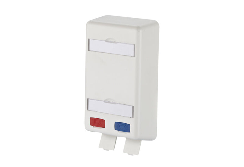 METZ CONNECT 1309150102-E stikkontakt 2 x RJ-45 Blå, Grå, Rød