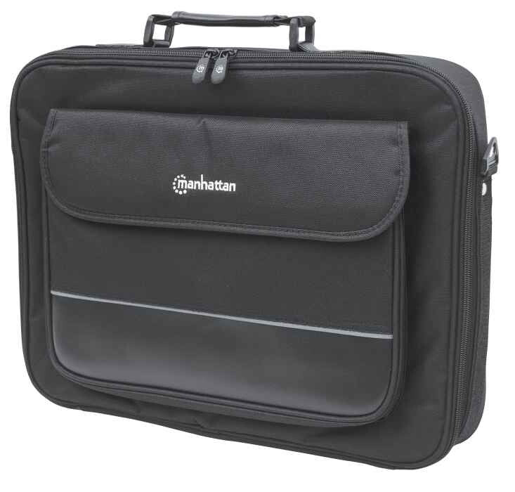 Manhattan 421560 taske og etui til laptop 43,2 cm (17") Mappe Sort