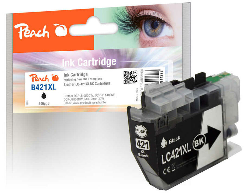 Peach PI500-373 blækpatron 1 stk Kompatibel Højt (XL) udbytte Sort