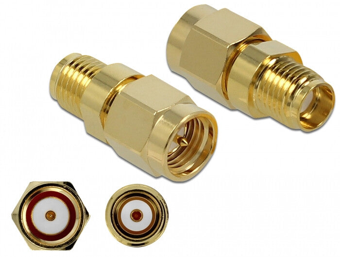 DeLOCK 89972 kabelsamler SMA Guld