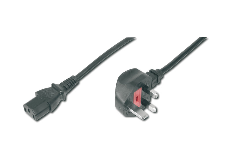 Digitus AK-440107-018-S el-ledning Sort 1,8 m BS 1363 IEC C13