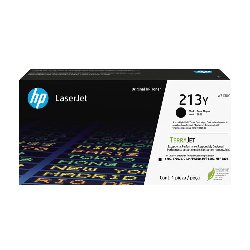 HP 213Y original LaserJet-tonerpatron med ekstra høj kapacitet, sort