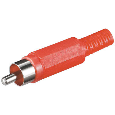 Goobay RCA plug Rød