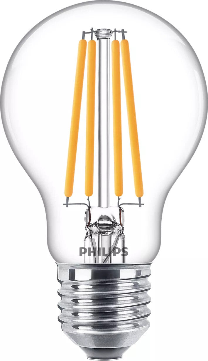 Philips Filament pære, klar 100 W A60 E27