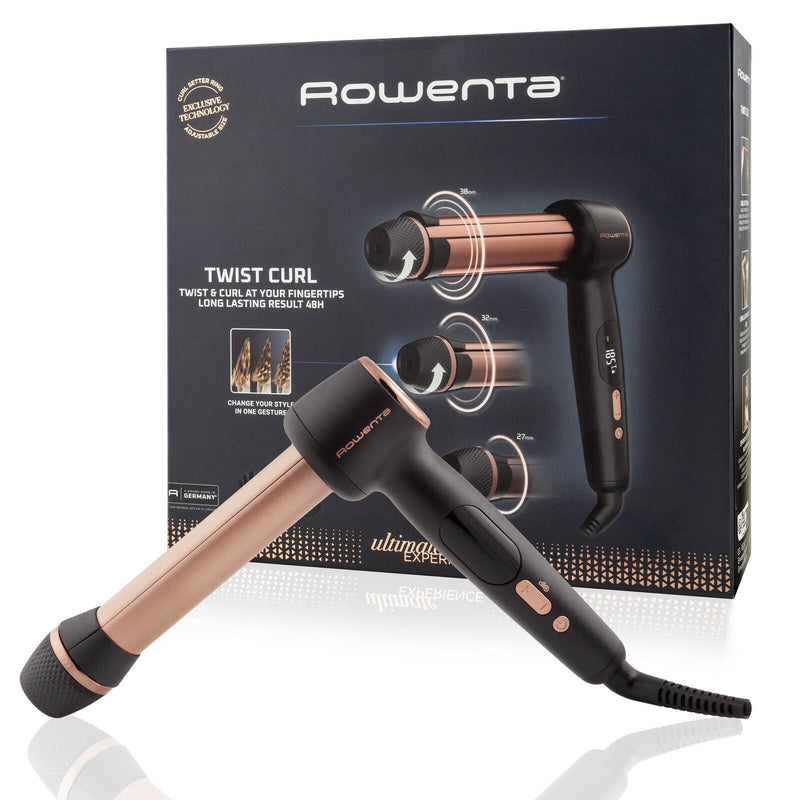 Rowenta Ultimate Experience Twist Curl Krøllejern Varm Sort 86 W