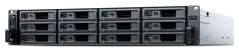 Synology RX1225RP disk array Stativ (2U) Sort, Sølv