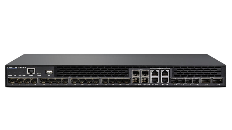 LANCOM XS-6128QF Administreret L2/L3 1U Sort