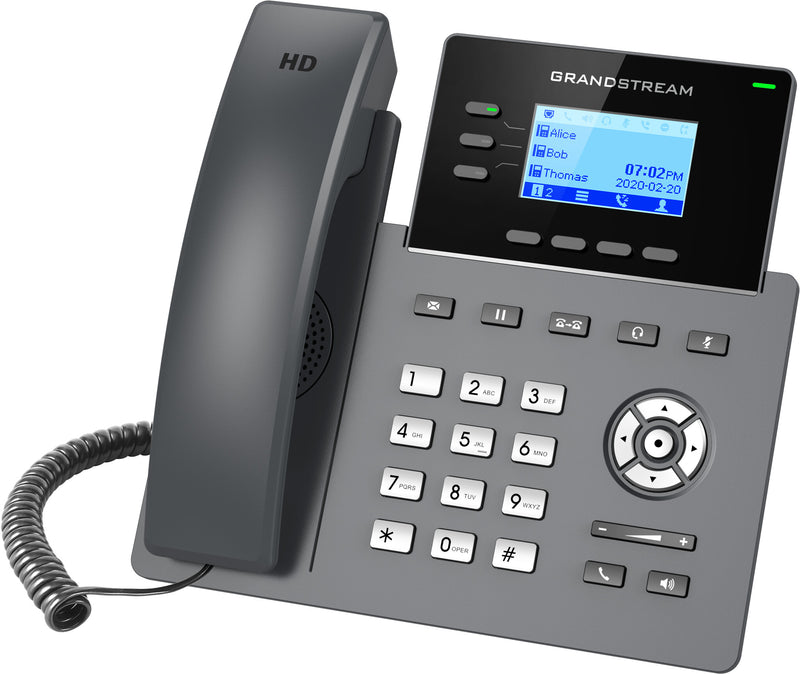 Grandstream Networks GRP2603P IP-telefon Sort 3 Linier LCD