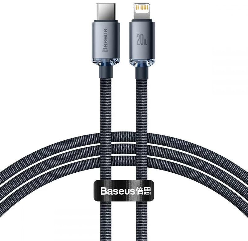 Baseus CAJY000201 kabel til mobiltelefon Grå 1,2 m USB C Lightning