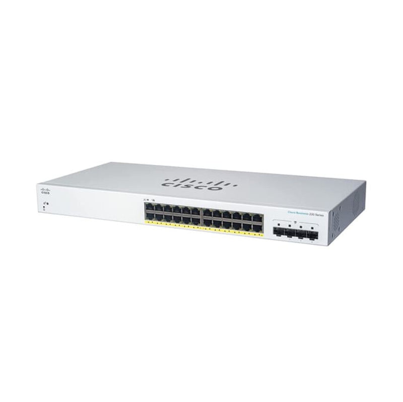 Cisco CBS220-24FP-4G Administreret L2 Gigabit Ethernet (10/100/1000) Strøm over Ethernet (PoE) Hvid