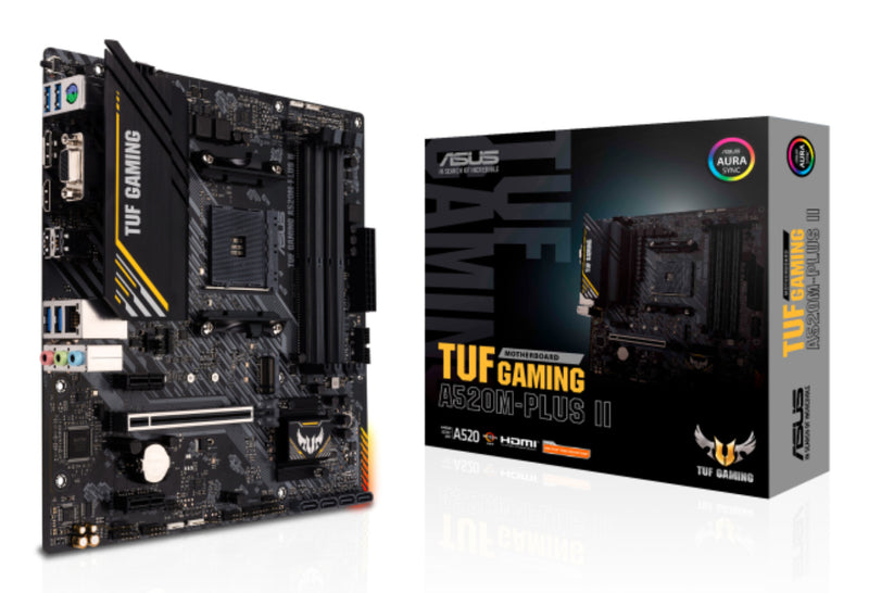 ASUS TUF GAMING A520M-PLUS II AMD A520 Stik AM4 micro ATX
