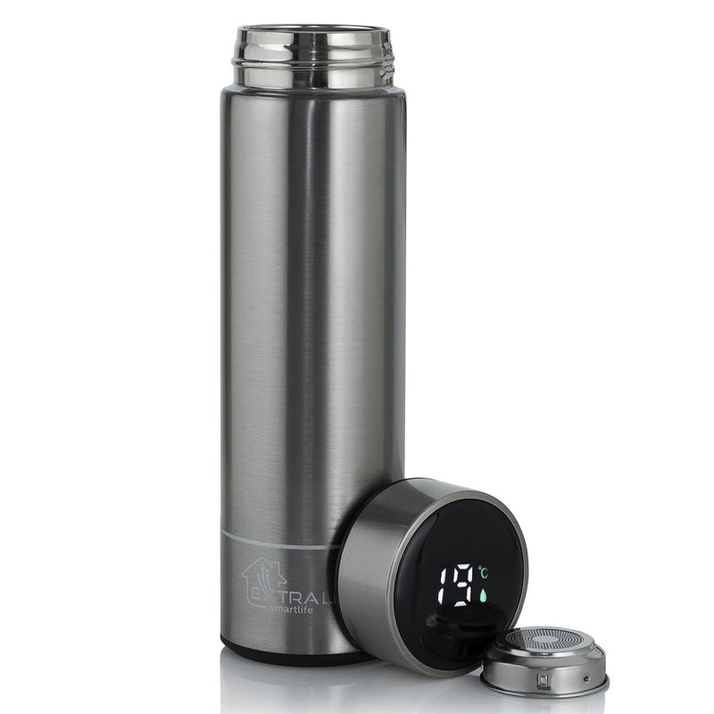 Extralink MUG-SMART500 SILVER rejsekrus 500 ml Sølv Rustfrit stål