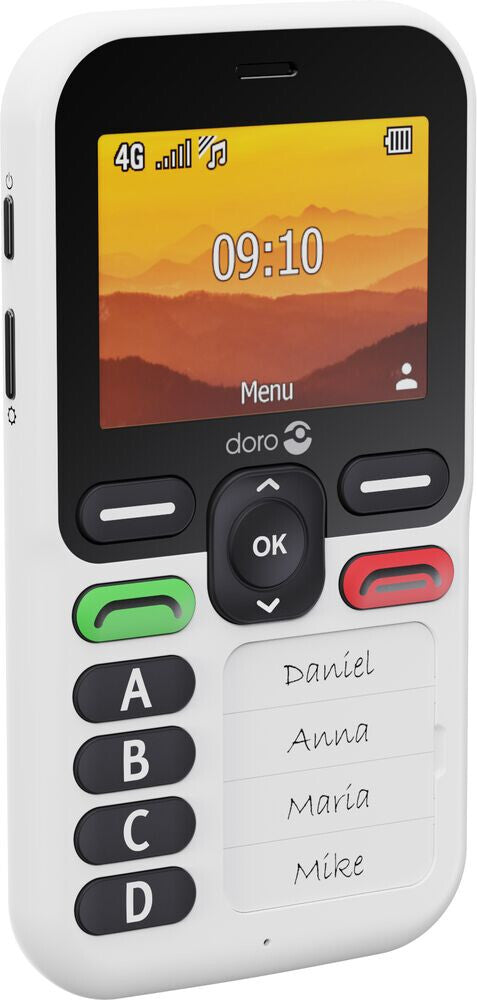 Doro Leva X10 6,1 cm (2.4") 117 g Sort, Hvid Senior telefon