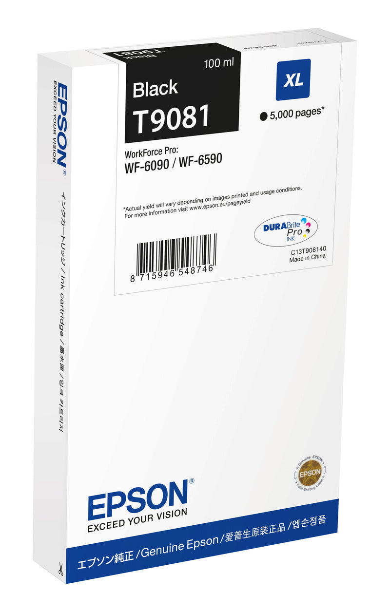 Epson C13T90814N blækpatron 1 stk Original High (L) Yield Sort
