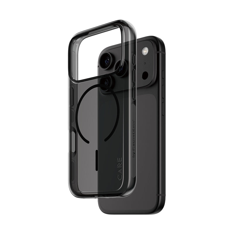 PanzerGlass CARE™ by ® Urban Explorer Case Smokey m. Sort MagSafe iPhone 18 Pro | 17 Pro