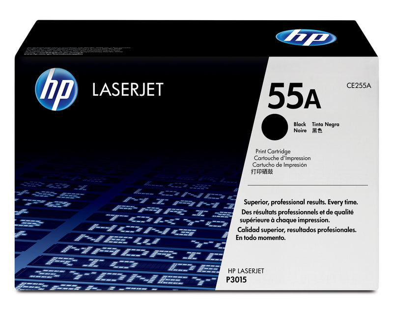 HP Original 55A LaserJet-tonerpatron, sort