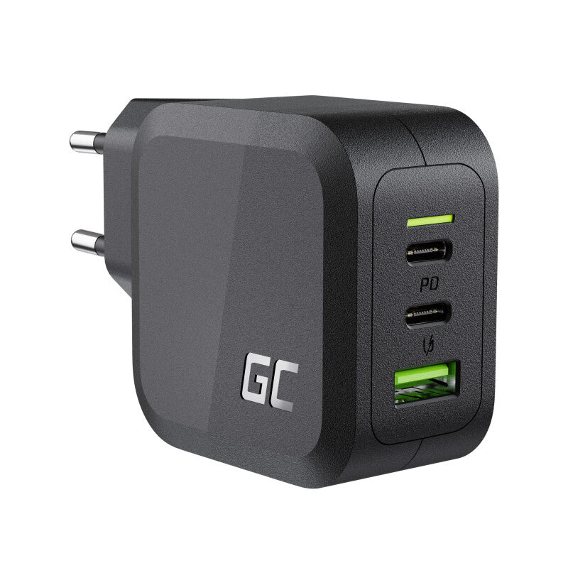Green Cell CHARGC08 oplader til mobil enhed Universel Sort Vekselstrøm Hurtig opladning Indendørs