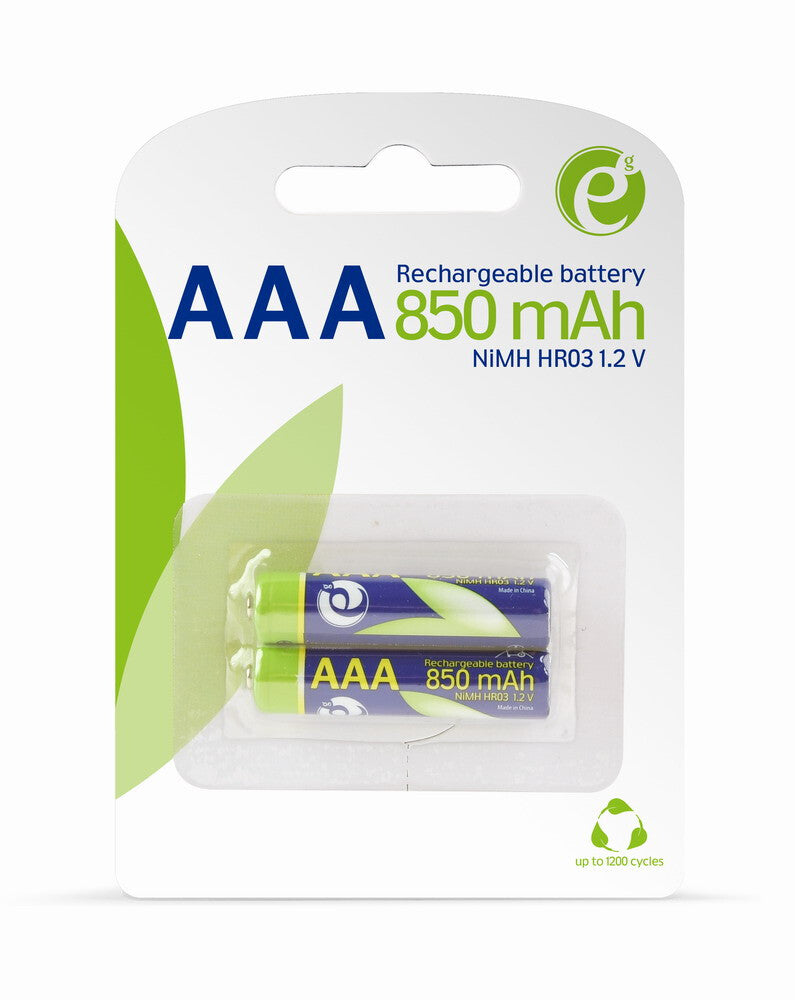Gembird EG-BA-AAA8R-01 husholdningsbatteri Genopladeligt batteri AAA Nikkel-Metalhydrid (NiMH)
