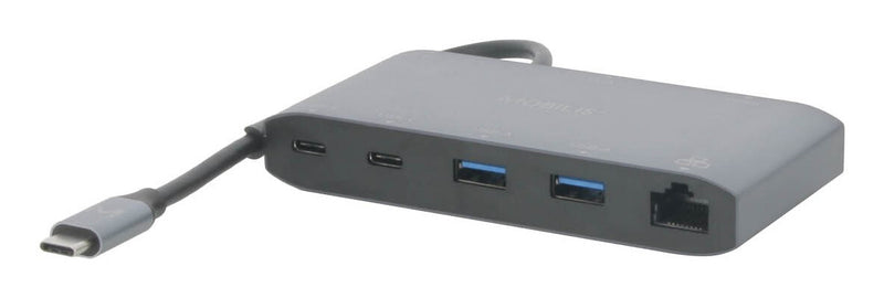 Mobilis 020027 dockingstation Ledningsført USB 3.2 Gen 1 (3.1 Gen 1) Type-C Grå