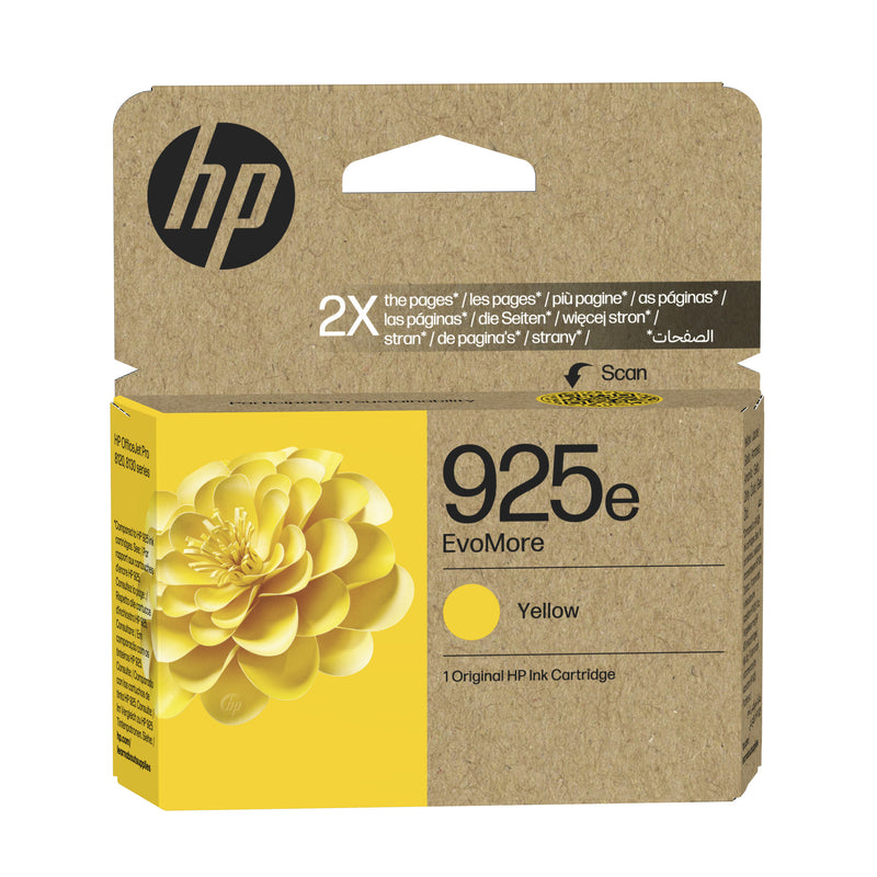 HP Original 925e EvoMore-blækpatron, gul