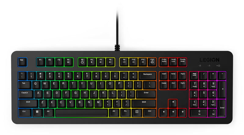 Lenovo K310 tastatur Spil USB US engelsk Sort
