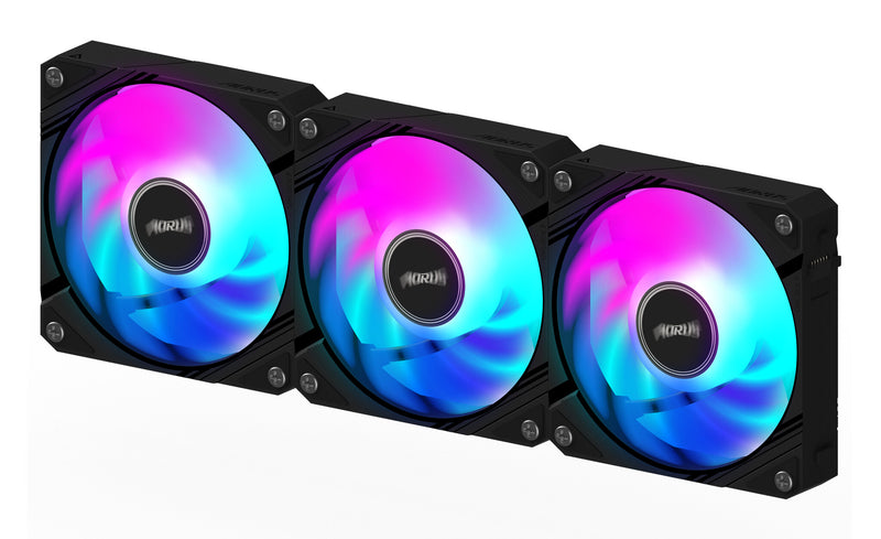 GIGABYTE AORUS EZ CHAIN FAN 120 (3-Pack) Bundkort Ventilator 12 cm Sort 3 stk
